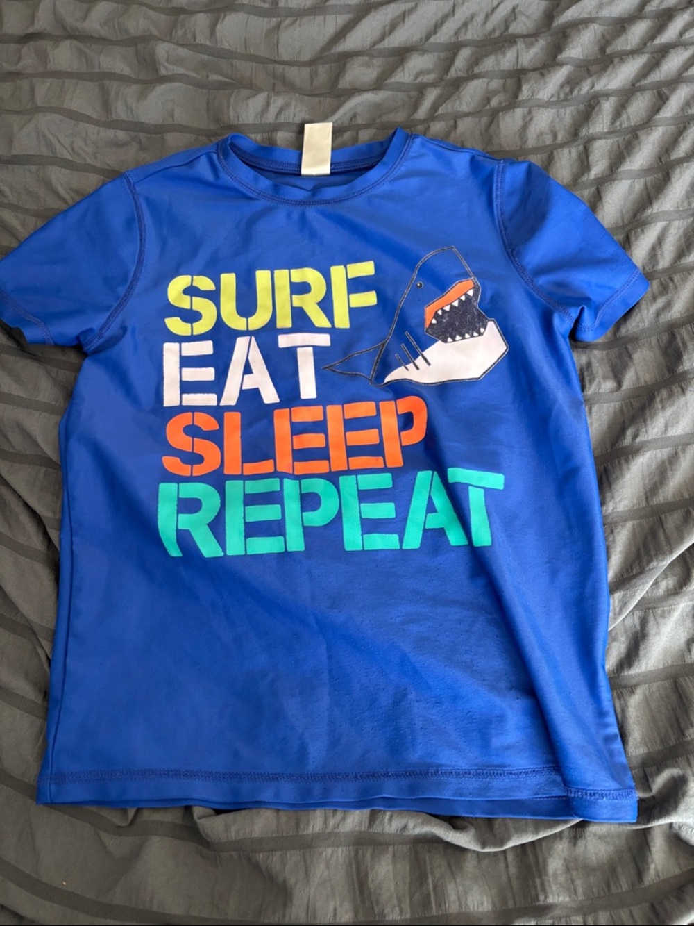 OshKosh B'gosh Blue Surf Eat Sleep Repeat Rashguard